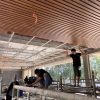 Nhadep968 thi công Lam gỗ nhựa ốp trần cho khách hàng