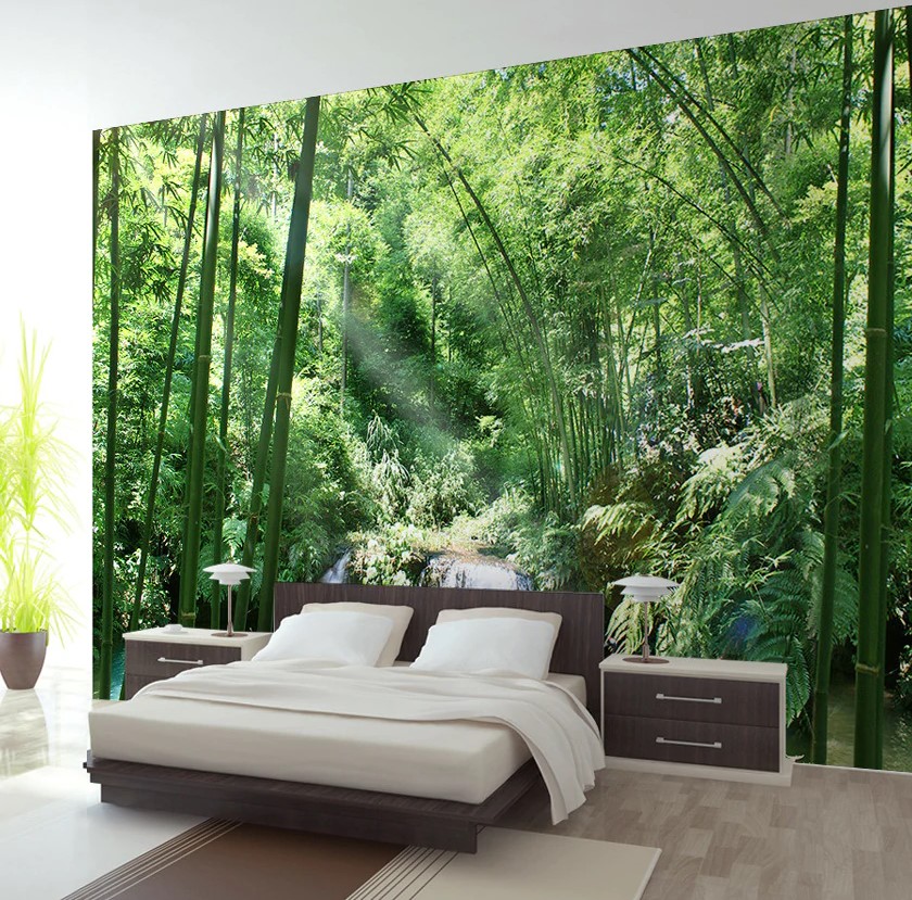 Giấy dán tường phong cảnh cho phòng ngủ