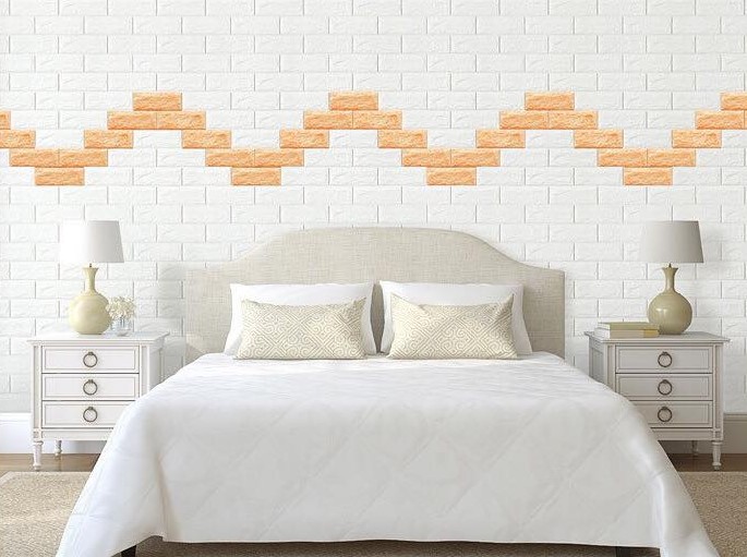 Xốp dán tường giúp phòng ngủ đẹp hơn